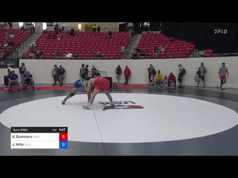 86 Kg Cons 16 #1 - Kyle Summers, Hawkeye Wrestling Club - TMWC Vs Jaykob Mills, Texas RTC 031c