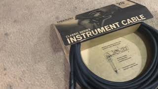 Video thumbnail for D'Addario Instrument Cable classic series   #DAddario #InstrumentCable by dr.hitch Production Tv