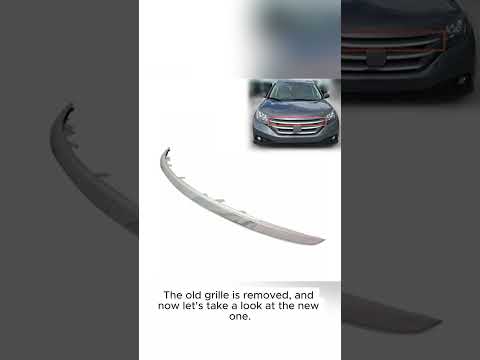 Front Upper Grille Grill Molding Trim Plastic Chrome Replacement For HONDA CR-V 2012 2013 2014 EX