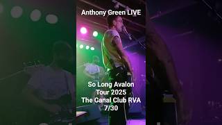 Drug Dealer Anthony Green Live The Canal Club RVA 7/30/25