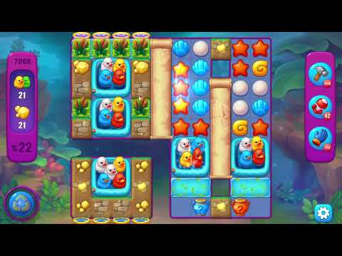 Fishdom 7068 Super Hard Level - 22 moves - NO BooSTERS