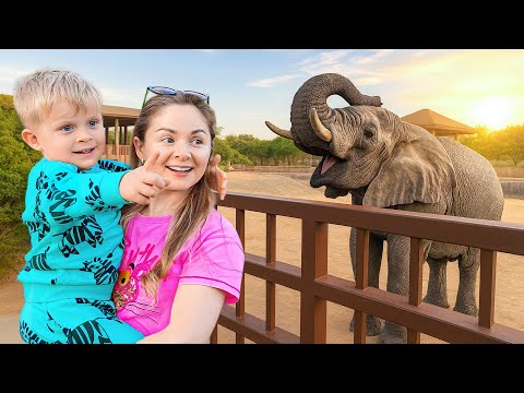 Fun Zoo Day! Diana & Roma’s Family at Emirates Park Zoo Abu Dhabi 🎉