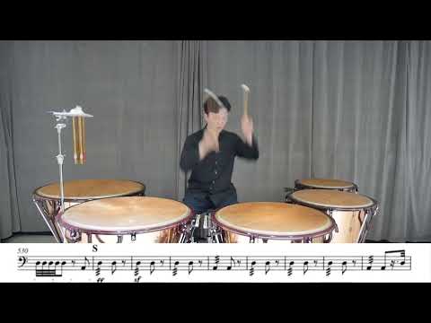 Beethoven symphony no.9 Timpani (1mov. Coda)