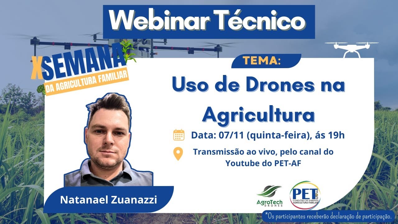 Webinar técnico - Uso de drones na agricultura