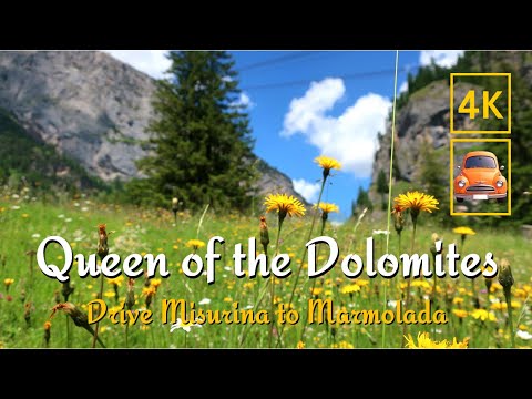 🇮🇹 ITALY Dolomites Driving to Marmolada: the 'Queen of the Dolomites.' via Passo Giau | 4K UHD