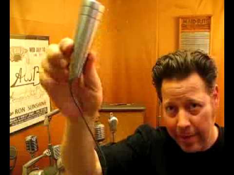 Vintage Chrome Bullet Mic from TELEFUNKEN tape deck