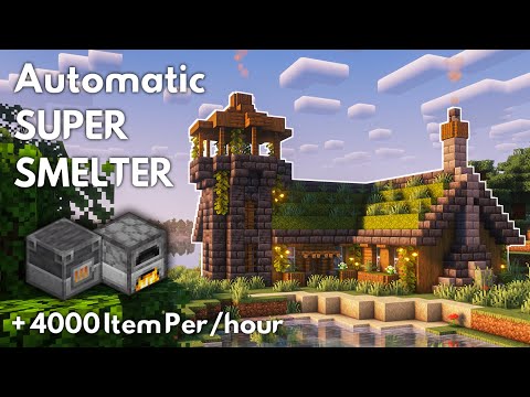 Minecraft SUPER SMELTER Tutorial [1.21] - MINECRAFT TUTORIAL