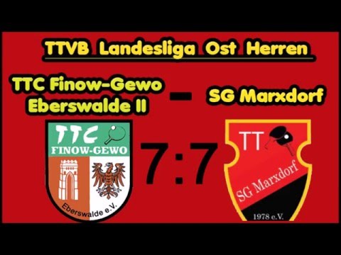 TTC Finow 2 - SG Marxdorf (Landesliga Ost 2015)