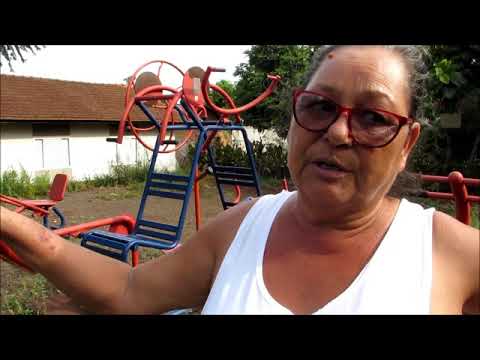 População cobra limpeza de academia ao ar livre abandonada pela prefeitura de Santa Helena