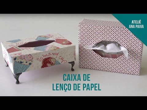 Caixa de lenço de papel - Cartonagem | Ateliê Ana Paiva
