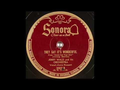 Jerry Wald & his orchestra - They Say It's Wonderful (1946)