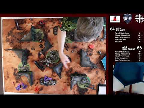 Hanseatic Alliance Open 2022 - Bremen - #HAO22 - Tag 2 - Runde 5 - Tyranids Vs. Harlequins