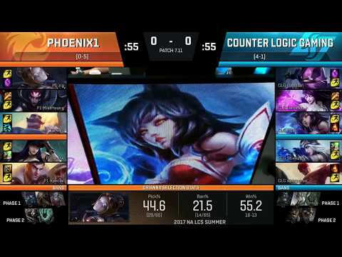 CLG vs P1 Highlights Game 1 | NA LCS Summer 2017  W3D3 | Phoenix1 vs Counter Logic Gaming