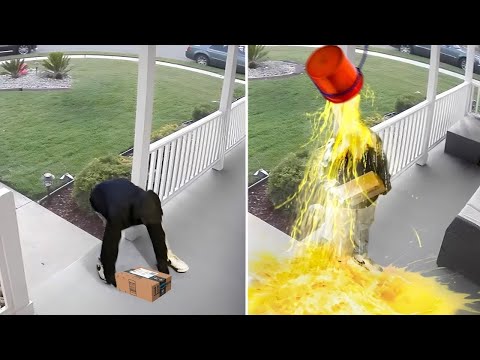 When Package Thieves Get Instant Karma!