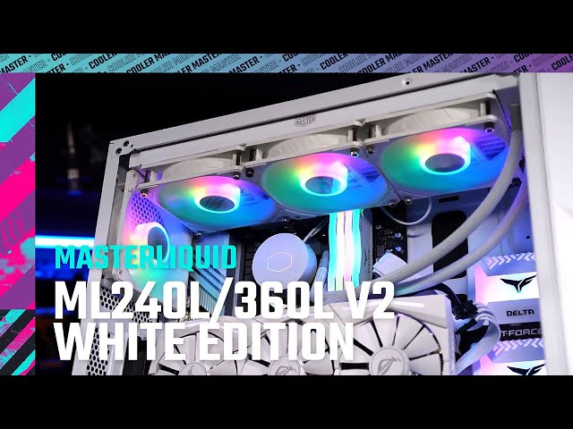Tản Nhiệt Nước AIO Cooler Master MasterLiquid ML360L V2 ARGB White Edition