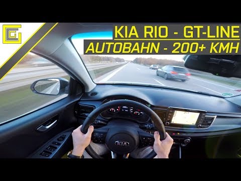 KIA RIO - GT-Line 1.0 T-GDi 120 - Autobahn POV I TOP SPEED 200+ KMH I 118 HP