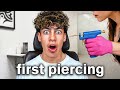 I Got My First Piercing Mom Reacts