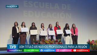 Universidad de O’Higgins tituló a 615 nuevas/os profesionales para la región