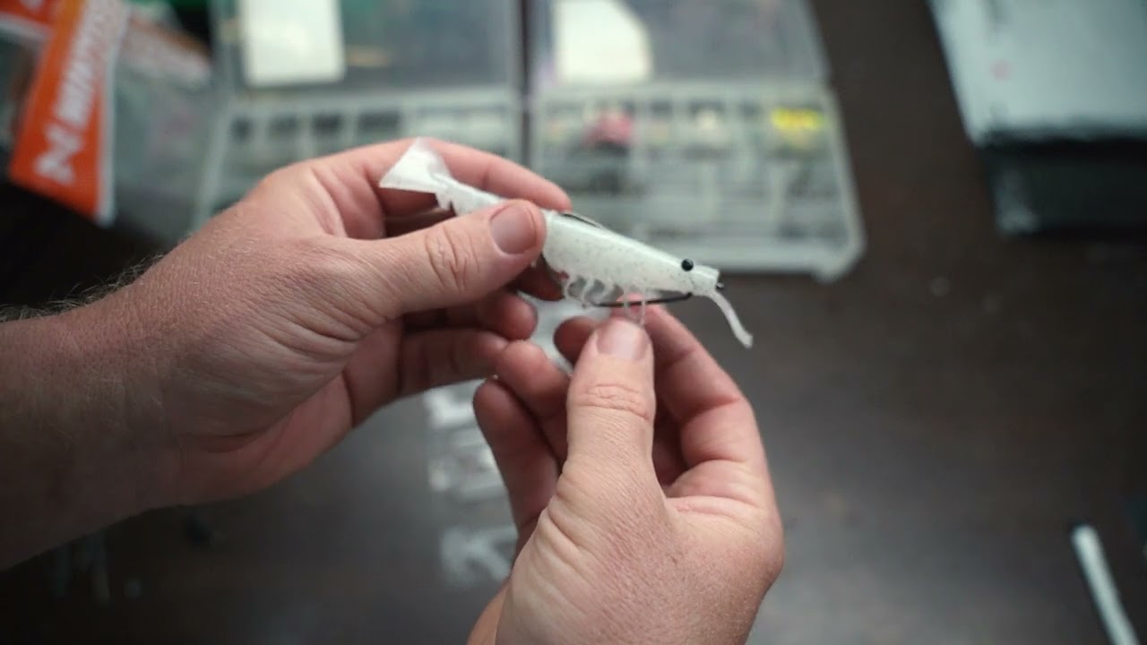 Mintoss 5'' Skip Prawn Soft Plastic Lure video thumbnail