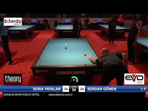 BORA YAYALAR & SERDAR GÃ–NEN Bilardo Maçı - 2018 ERKEKLER 2.ETAP-4.Tur