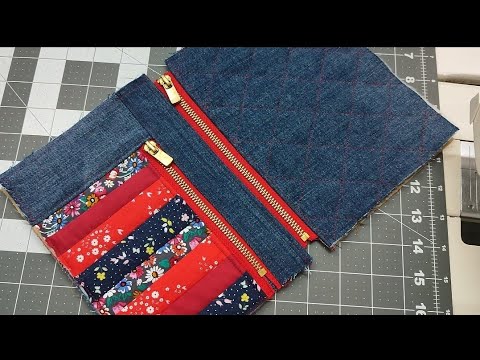 Scrap Fabric Sewing Projects | Patchwork Idea for Leftover Fabrics