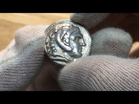 Ett skattfynd av mynt - Tetradrachmer från Alexander den store - från Roberto Delzanno Numismatik