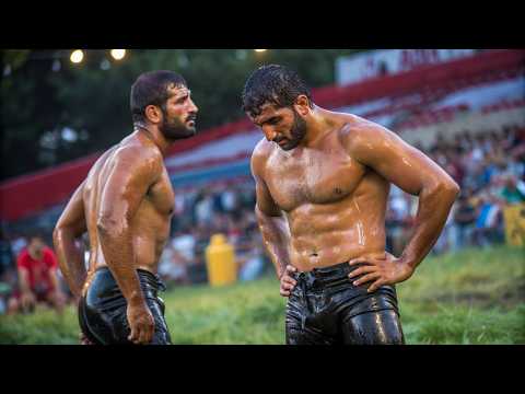 Men in Oil | Turkish Wrestling Tradition #HandsomeMen