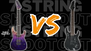 Video thumbnail for ESP E-II M-II Purple Natural Fade vs Ibanez RG7321 - 7 String Shootout Tournament by Guitar Hoarder