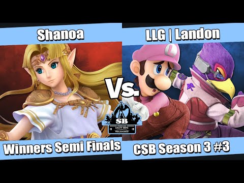 [CSBS3-3] WSF - Shanoa (Zelda) vs LLG | Landon (Luigi, Falco)
