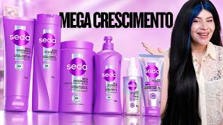 🩷 SEDA MEGA CRESCIMENTO: Com Dynoxidil + ceramidas para crescimento saudável dos fios