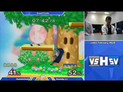 VsHSV February 2020: Pink Flame (Shiek) vs Daundy (Marth) - Grand Finals, SSBM Singles