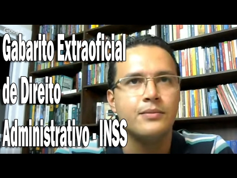 Gabarito Extraoficial de Direito Administrativo - INSS