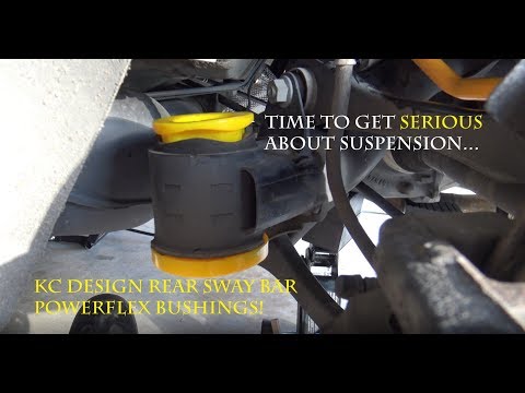 Rear sway bar and bushings install DIY - Powerflex and KC Design for BMW F32 435i