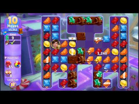 Wonka's World of Candy Level 530 - NO BOOSTERS + FULL STORY 🍫 | SKILLGAMING ✔️