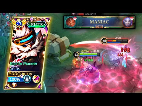 MANIAC + MVP 10.5 POINTS!! INSANE DAMAGE AULUS MONSTER JUNGLER!! | AULUS BEST BUILD 2025