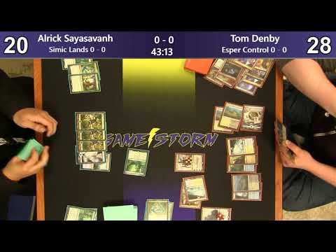 Alrick Sayasavanh (Simic Lands) vs Tom Denby (Esper Control) - Friday Night Standard 4/12/19
