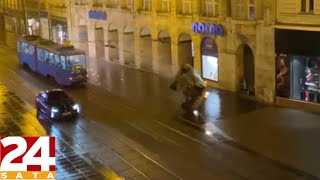Eksplozije i auto na krovu u centru Zagreba, snimanje filma uplašilo građane: 'Tamo mi kći hoda'