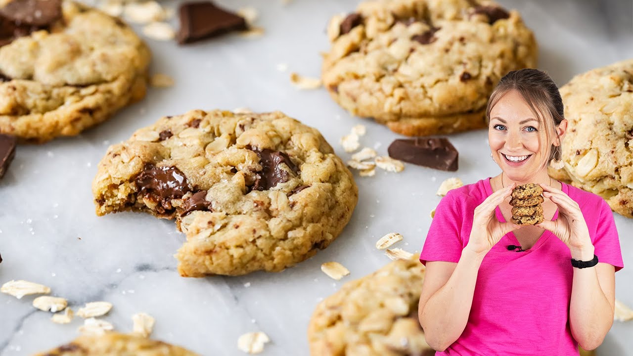 Sugar Spun Run's Chewy Brown Butter Oatmeal Chocolate Chunk Cookies