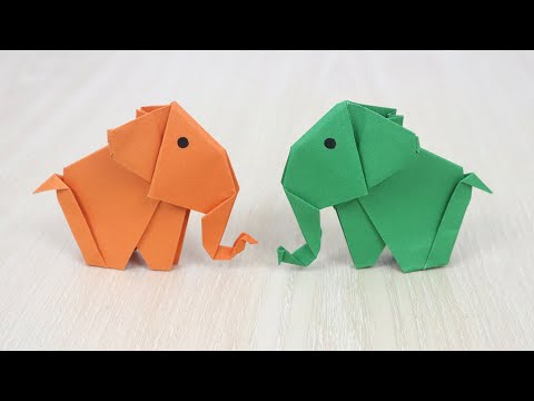 How to Make Cute Origami Elephant - Paper Elephant Making