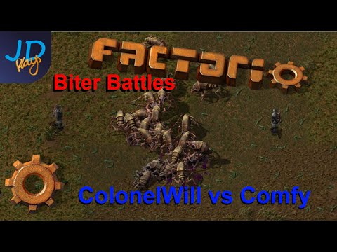 Factorio PvP Biter Battles ColonelWill vs Comfy