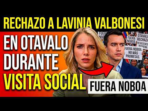 Rech4zo a Lavinia Valbonesi en Otavalo durante visita social 🚨