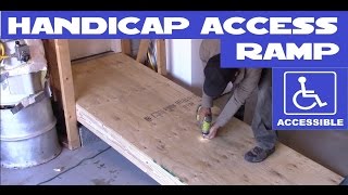 DIY Handicap / wheelchair access ramp