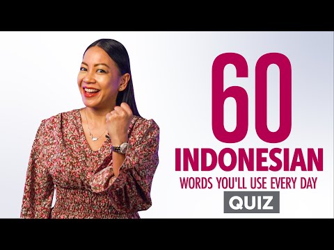 Quiz | 60 Indonesian Words You'll Use Every Day - Basic Vocabulary #46