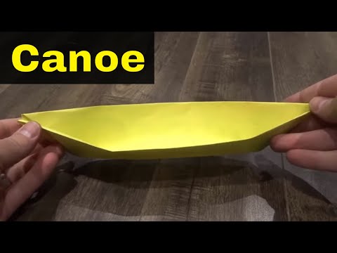 How To Make A Paper Canoe-Easy Origami Tutorial