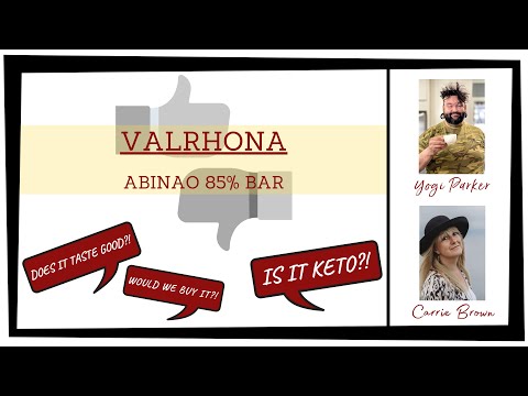 Is it keto?! Does it taste good?! VALRHONA - Abinao 85% Chocolate Bar #KetoProductReview