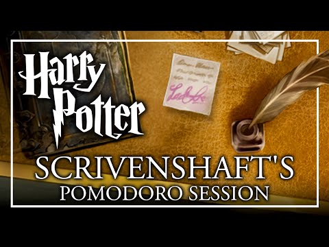 QUILLS & PARCHMENT - Scrivenshaft's Pomodoro Session - Harry Potter ASMR