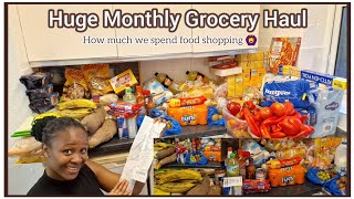 HUGE AFRICAN FOOD GROCERY HAUL for a Family of 4. *UPDATED* Monthly Gr
