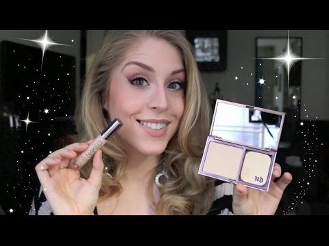 Review+Demo|Urban Decay Naked Skin Powder Foundation&Weightless Concealer