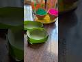 Very easy way to make banana leaf bowl😍😍 #diy #leafbowl #bananaleaf #ecofriendlyliving #shorts