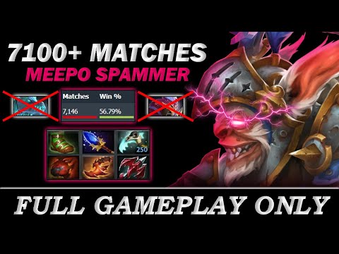 7100+ Match Meepo Spammer, He Spent His Entire Life Playing Meepo - Full Gameplay Meepo #213